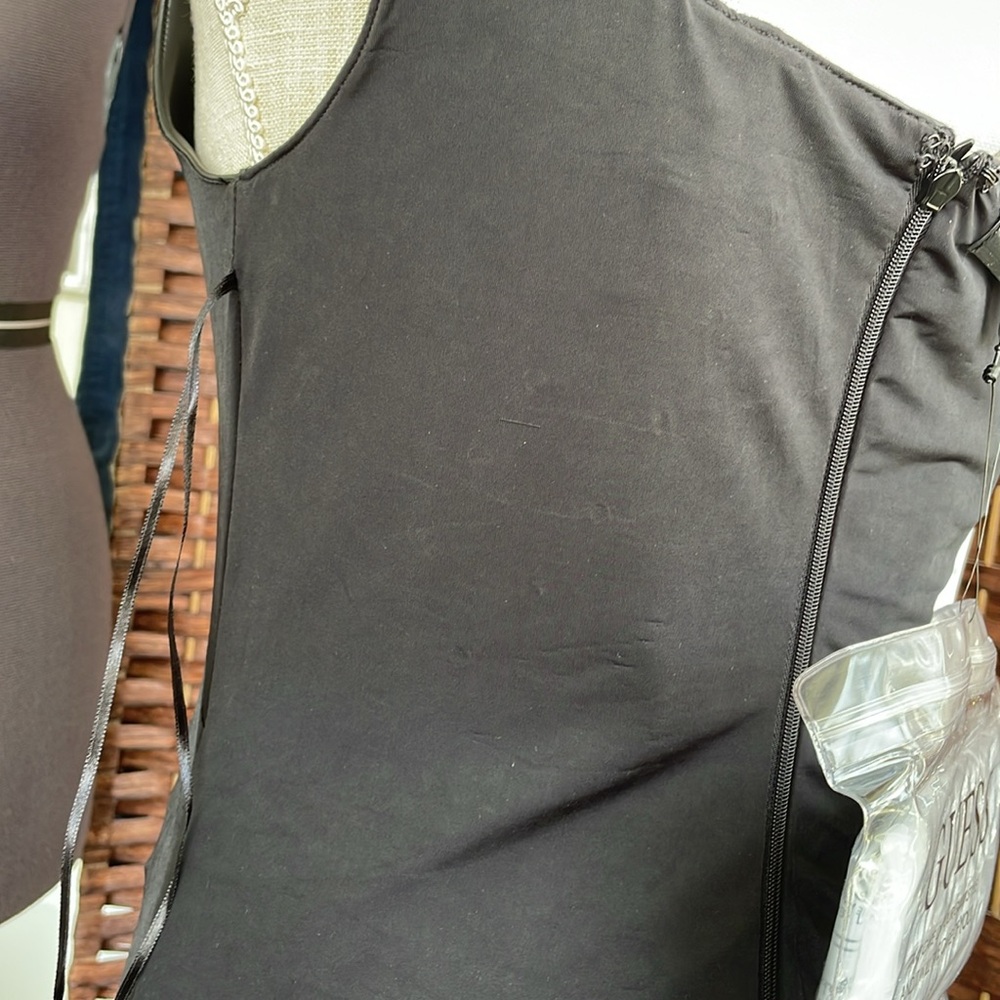Guess Women's Justine Faux-Leather Bodycon Dress - Jet Black - Picture 14 of 16